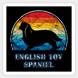 English Toy Spaniel Vintage Design Dog Sticker